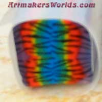 Rainbow tiger stripe version two