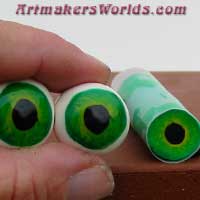 Clay cane Green Eyeball