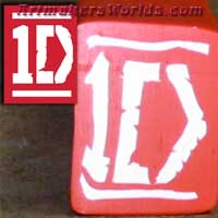 1D logo request red and white