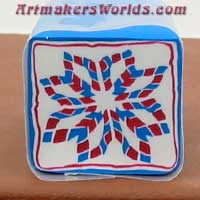 Red White and Blue star quilt