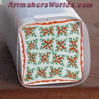 Hungarian quilt pattern clay cane