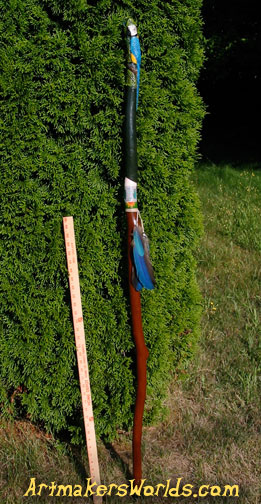 Macaw walking stick