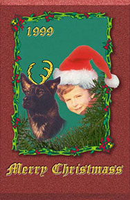 christmas son and his dog?